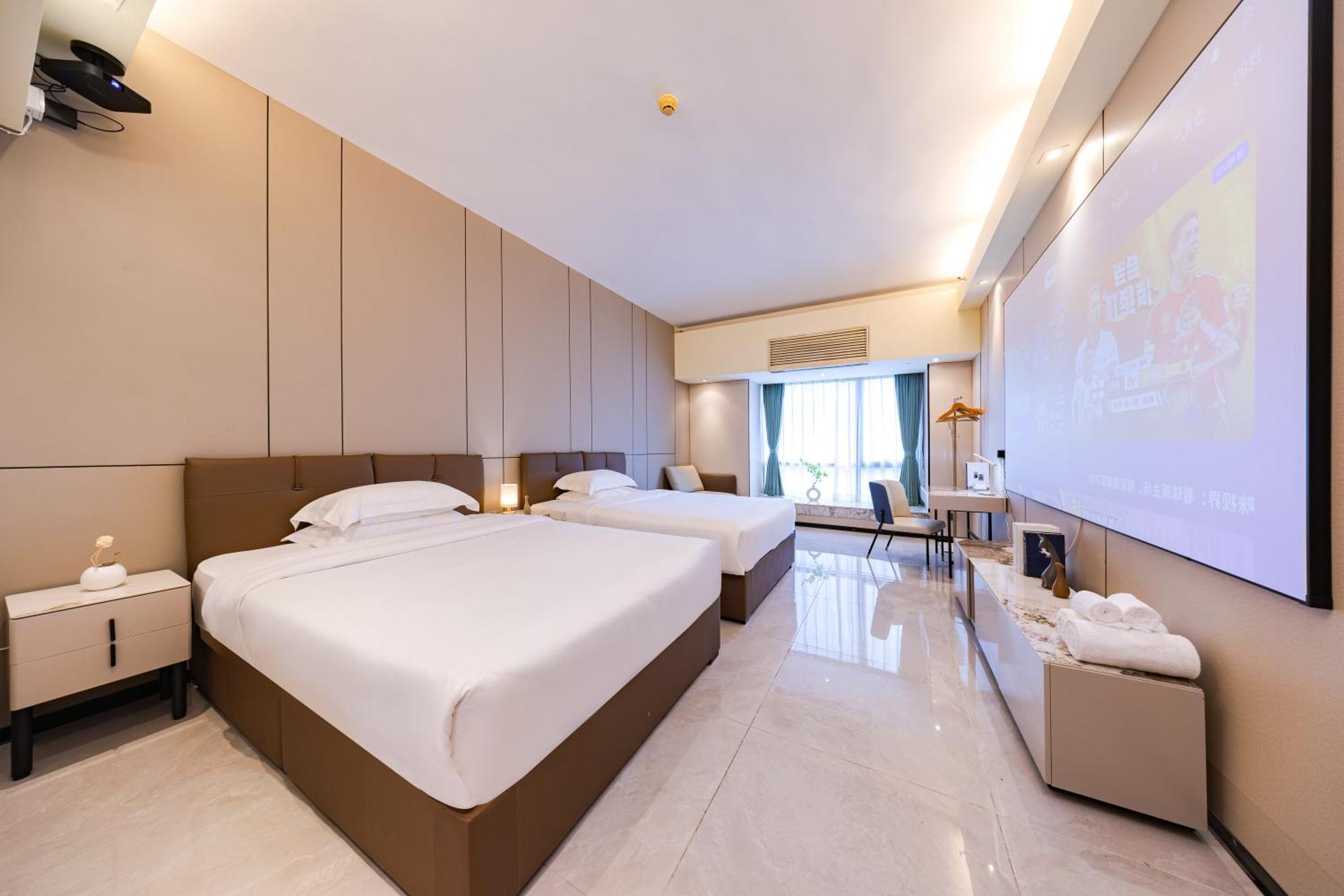 Yu Manju High-Floor Huge-Screen Audiovisual Hotel-Guangzhou Tower Zhujiang New Town Sports West Road Branch Ngoại thất bức ảnh