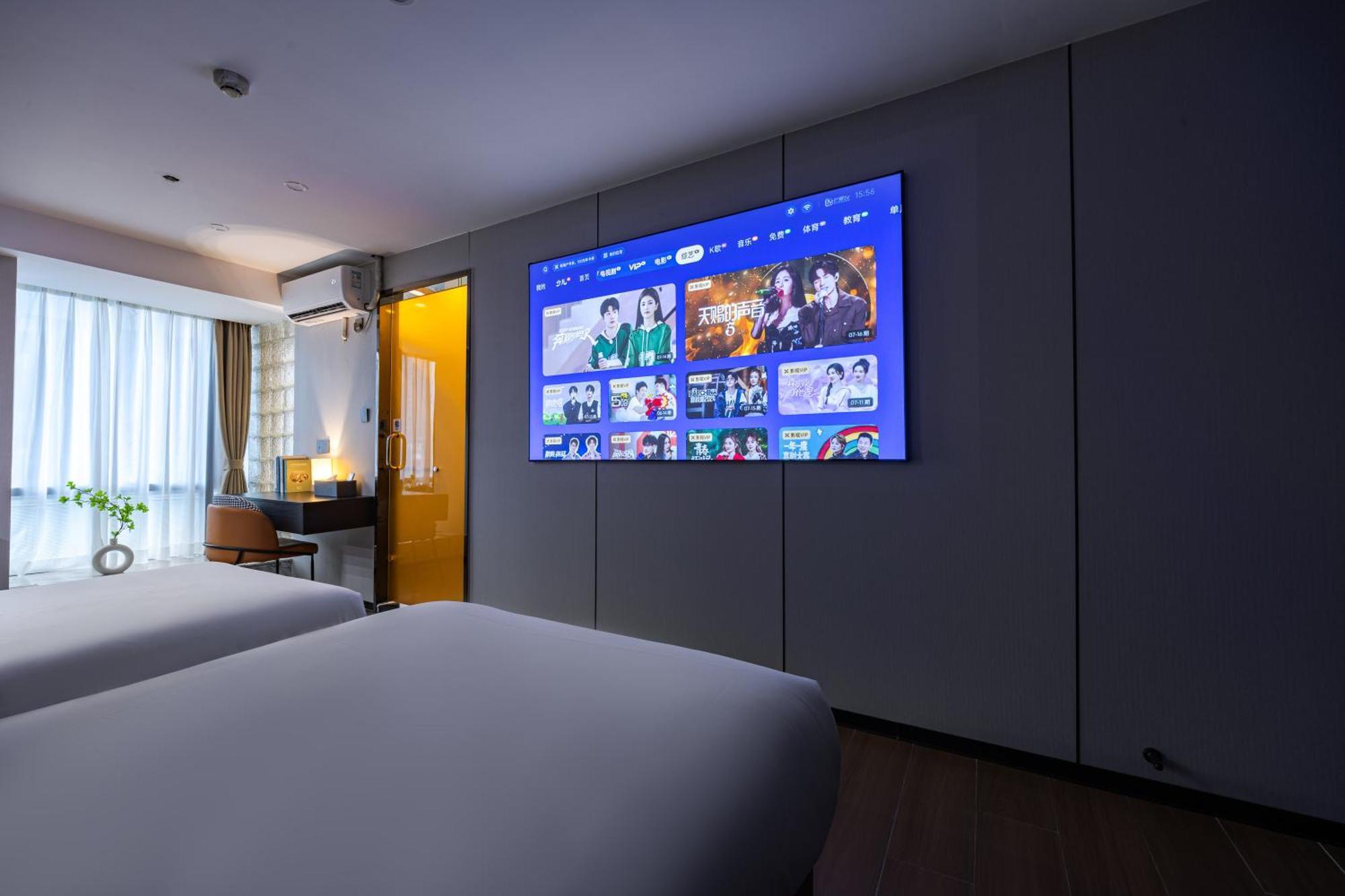 Yu Manju High-Floor Huge-Screen Audiovisual Hotel-Guangzhou Tower Zhujiang New Town Sports West Road Branch Ngoại thất bức ảnh