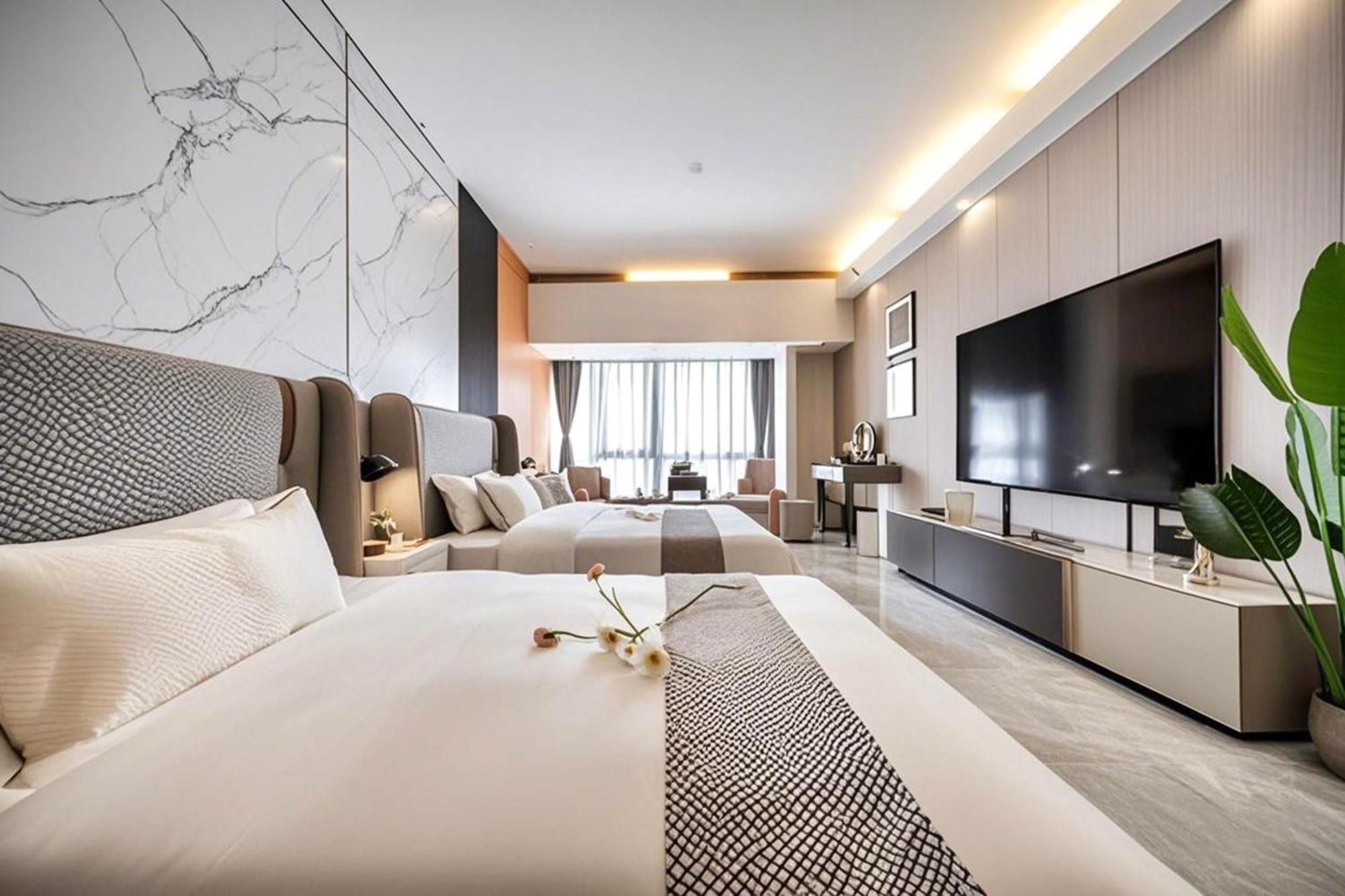 Yu Manju High-Floor Huge-Screen Audiovisual Hotel-Guangzhou Tower Zhujiang New Town Sports West Road Branch Ngoại thất bức ảnh