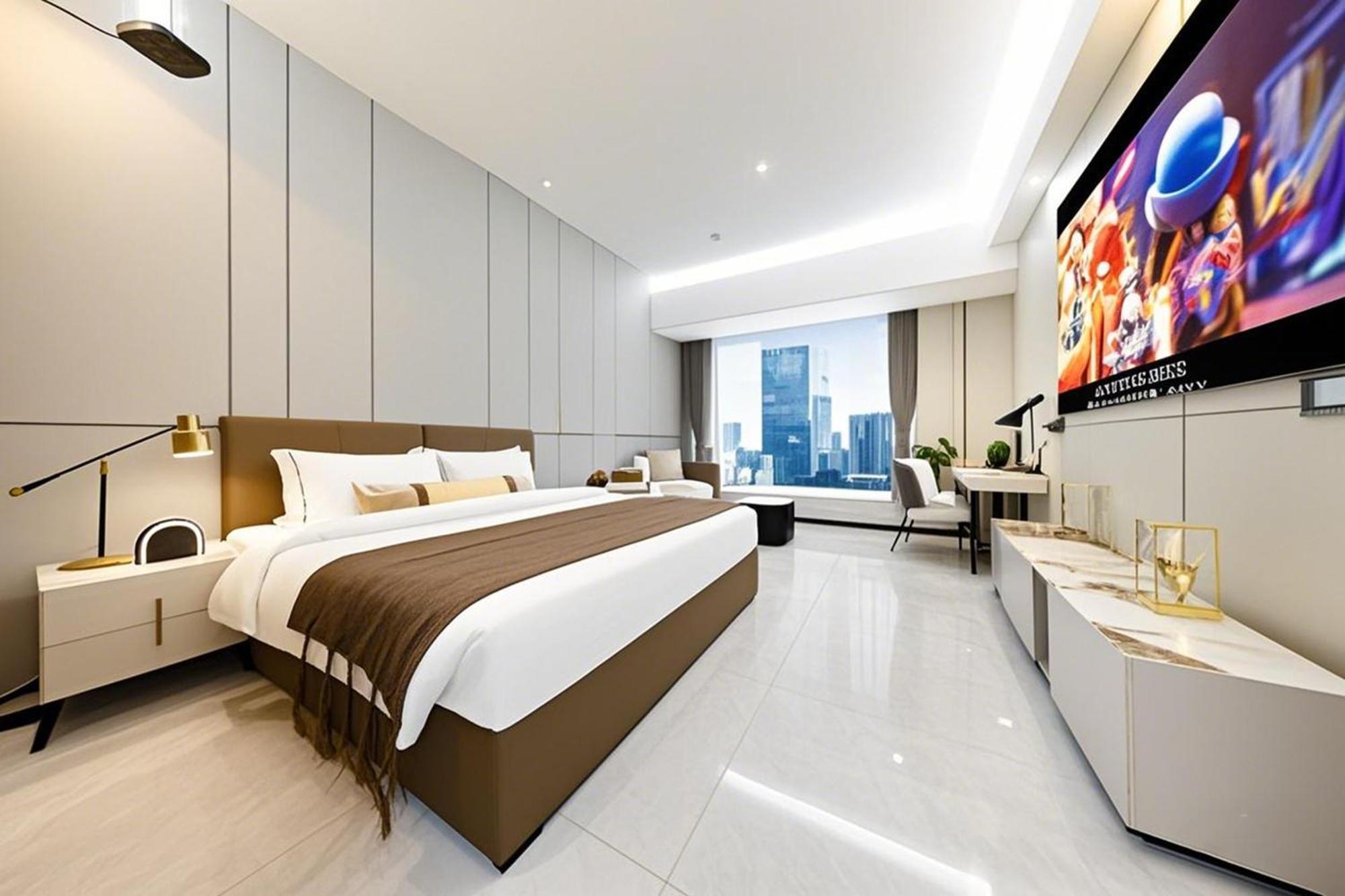 Yu Manju High-Floor Huge-Screen Audiovisual Hotel-Guangzhou Tower Zhujiang New Town Sports West Road Branch Ngoại thất bức ảnh